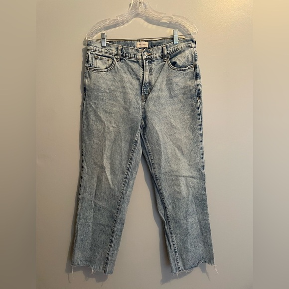 PacSun Women’s Distressed Light Wash 90s Stretch Straight Leg Denim NWOT Size 30 - Picture 1 of 16